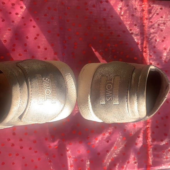 TOMS Avalon Sneaker Gunmetal Metallic Synthetic Leather - Picture 10 of 11